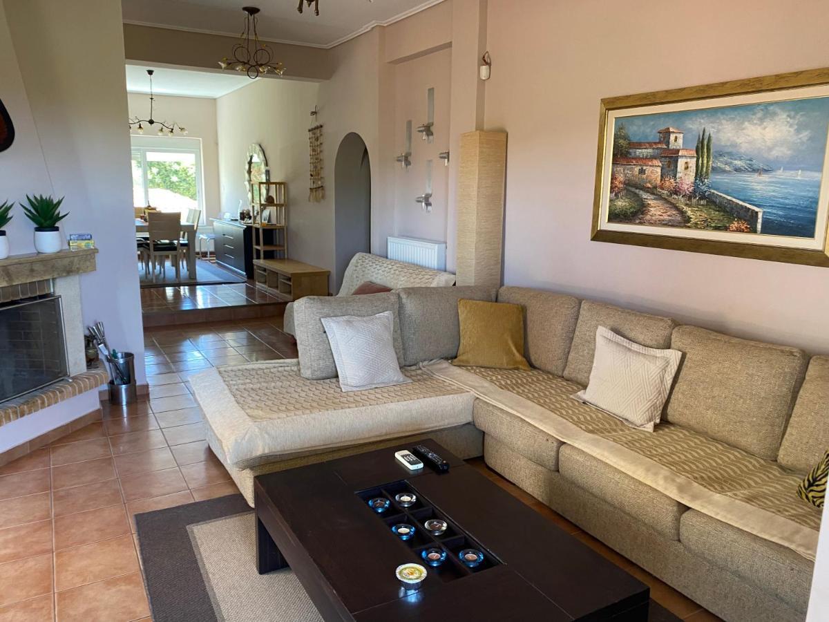 Relaxing Villa With Swimming Pool And Garden Agios Georgios  Bagian luar foto