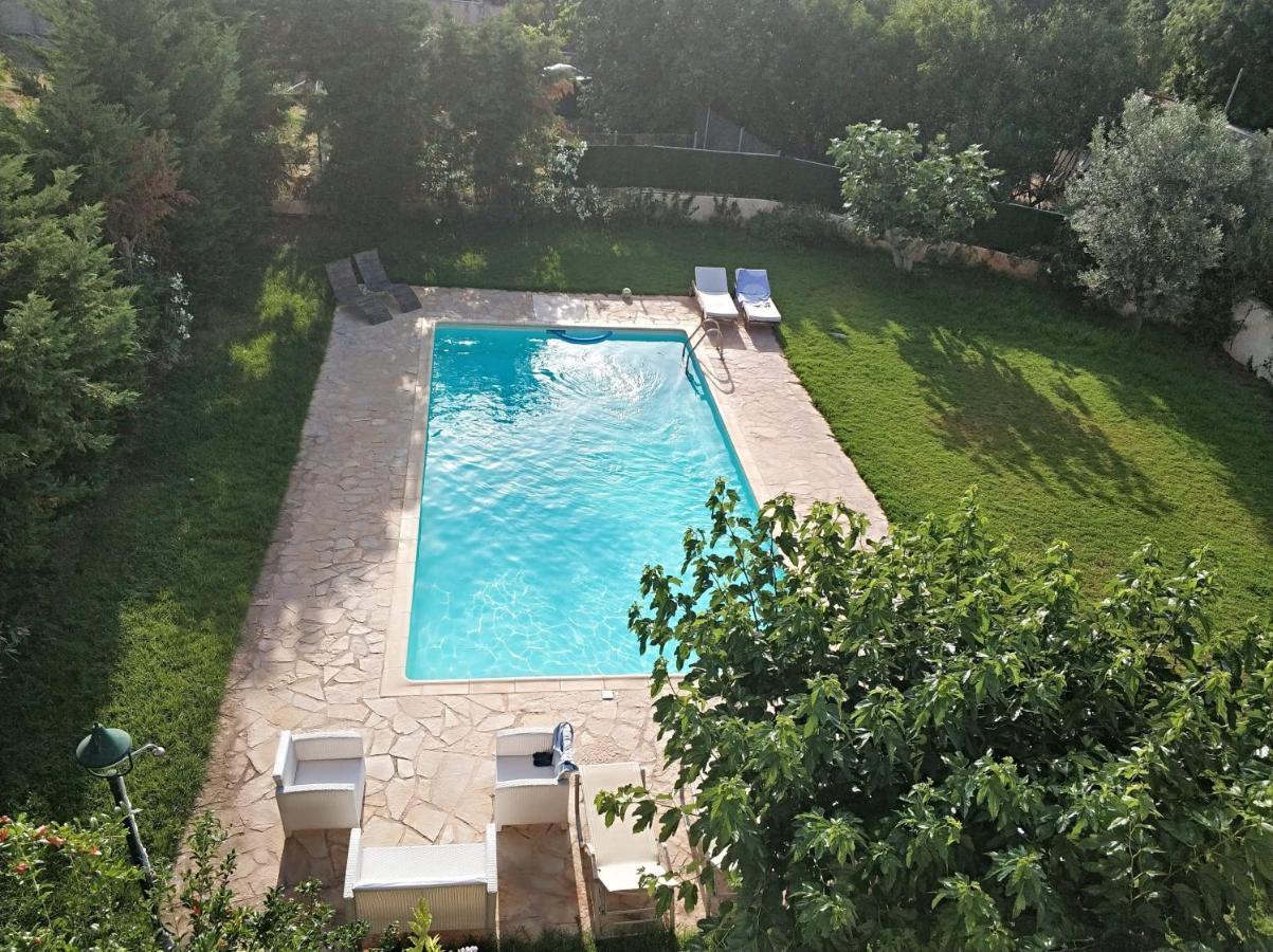 Relaxing Villa With Swimming Pool And Garden Agios Georgios  Bagian luar foto